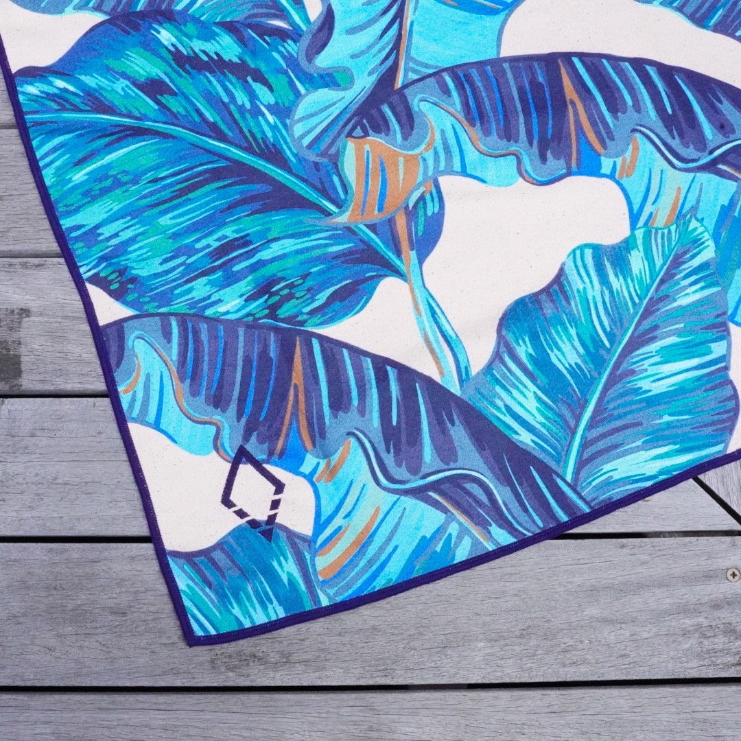 NOMADIX 14 BANANA LEAF TEAL TOWEL
