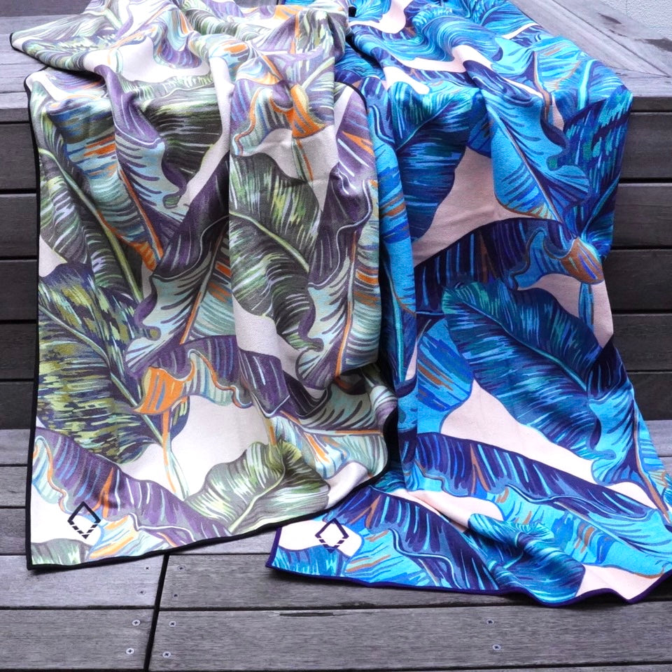 NOMADIX 14 BANANA LEAF TEAL TOWEL