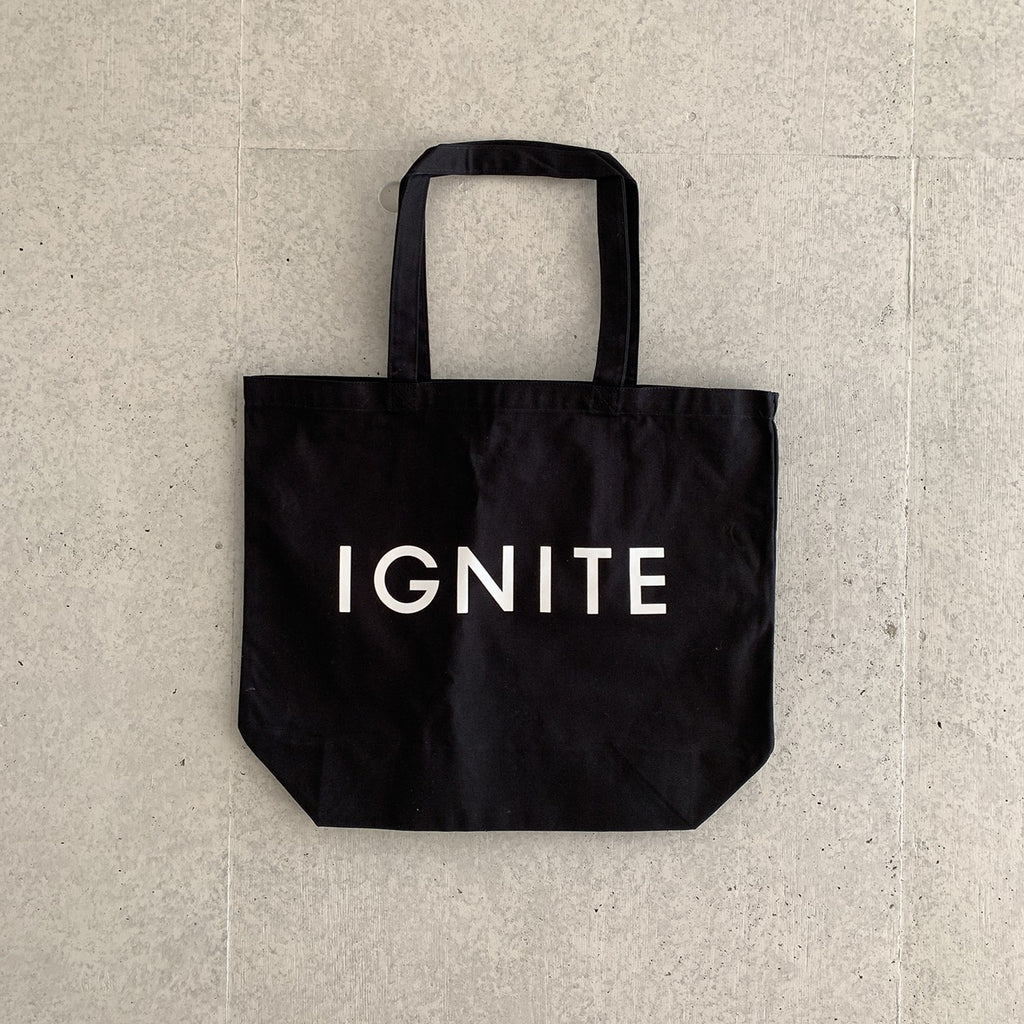 IGNITE Canvas big Tote - BLACK